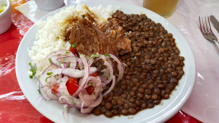 El Pato de Doña Esperanza menu carne con lentejas – SaltShaker